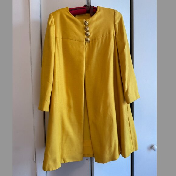 Canary Yellow Vintage Coat - Picture 1 of 6